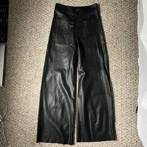Zara High-Waisted Faux Leather Pants